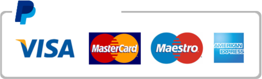 Paypal - Visa, Mastercard, Maestro, American Express